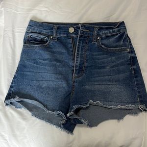 Charlotte Russe High Rise Cheeky Jean Shorts Size 2